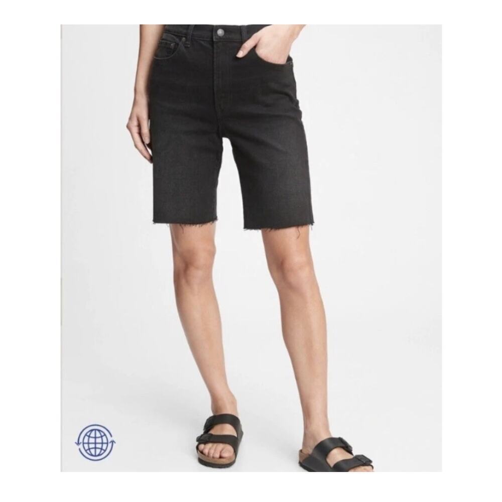 Gap Black Bermuda Shorts High Rise Size 26 / 2